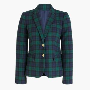 J Crew Blackwatch Plaid Schoolboy Blazer 8